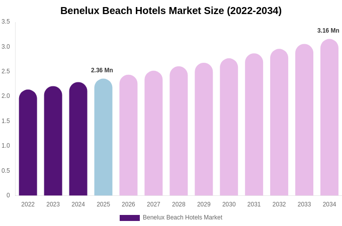 Benelux Beach Hotels Market Size, Share & Growth Report By [2034]