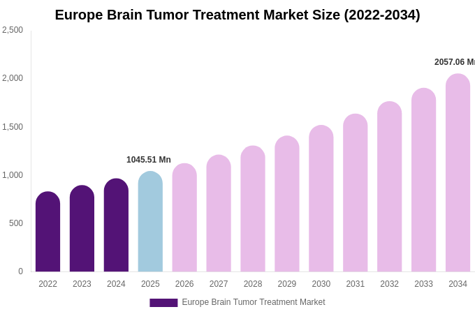 Europe Brain Tumor Treatment Market Size, Share & Growth Report By [2034]