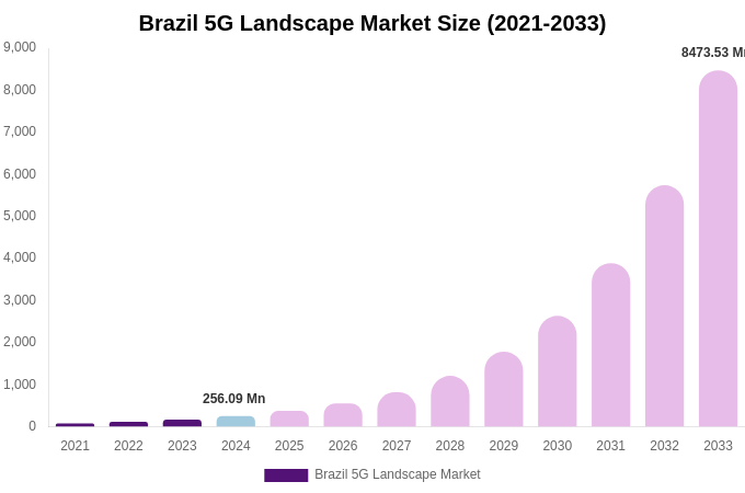 Brazil 5G Landscape Market Size & Share Report By 2033