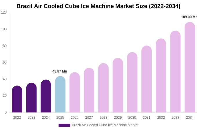 Brazil Air Cooled Cube Ice Machine Market Size, Share & Growth Report By [2034]