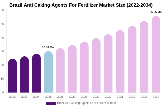 Brazil Anti Caking Agents For Fertilizer Market Size, Share & Growth Report By 2034