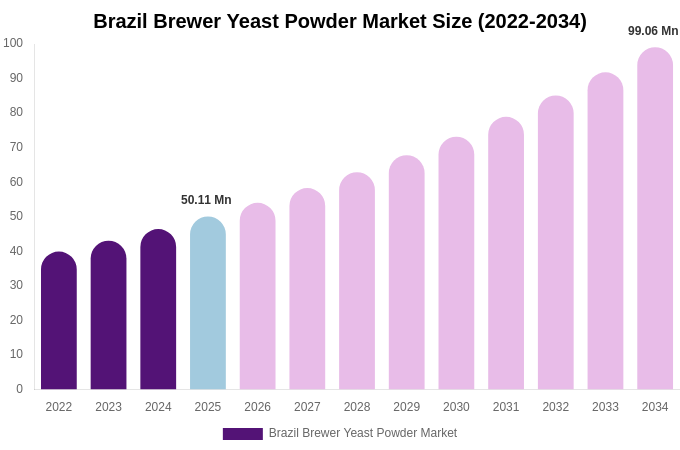 Brazil Brewer Yeast Powder Market Size Report By 2034