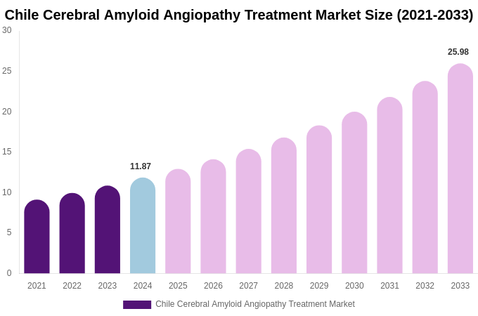 Chile Cerebral Amyloid Angiopathy Treatment Market Size, Share Report By 2033