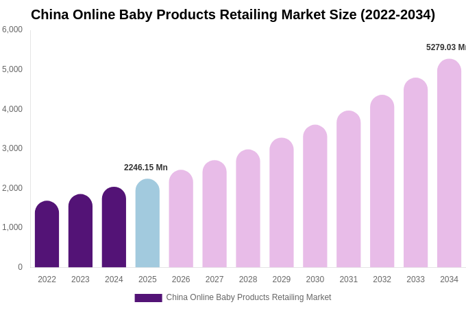 China Online Baby Products Retailing Market Size, Share & Growth Report By [2034]