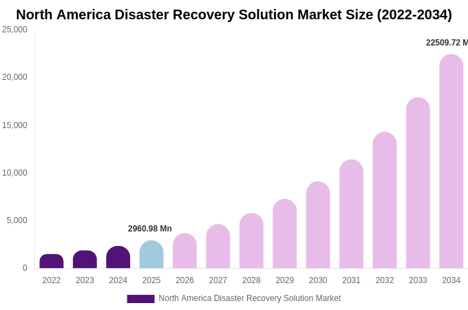 North America Disaster Recovery Solution Market Size, Share & Growth Report By [2034]