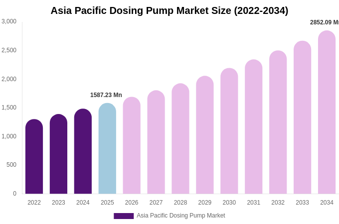 Asia Pacific Dosing Pump Market Size, Share & Trends Report By 2034