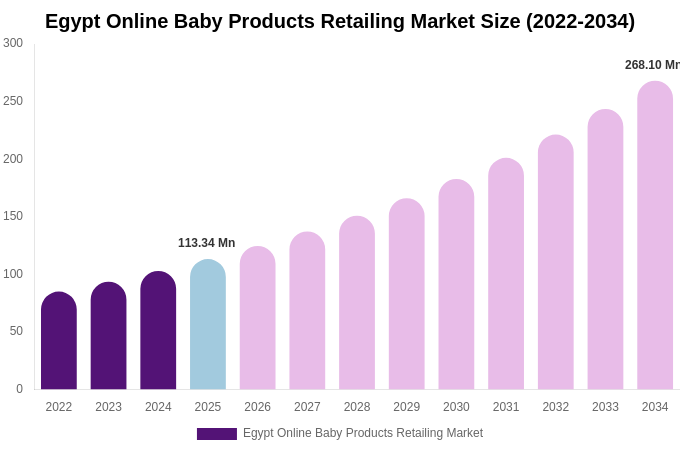 Egypt Online Baby Products Retailing Market Size, Share & Growth Analysis By [2034]