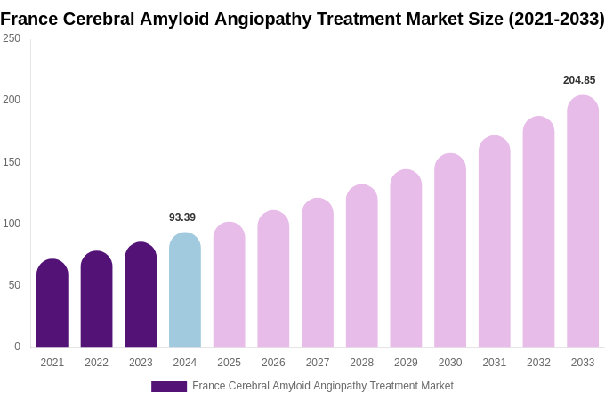 France Cerebral Amyloid Angiopathy Treatment Market Size, Share & Trends Report By 2033