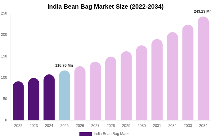 India Bean Bag Market Size, Share & Growth Report By [2034]
