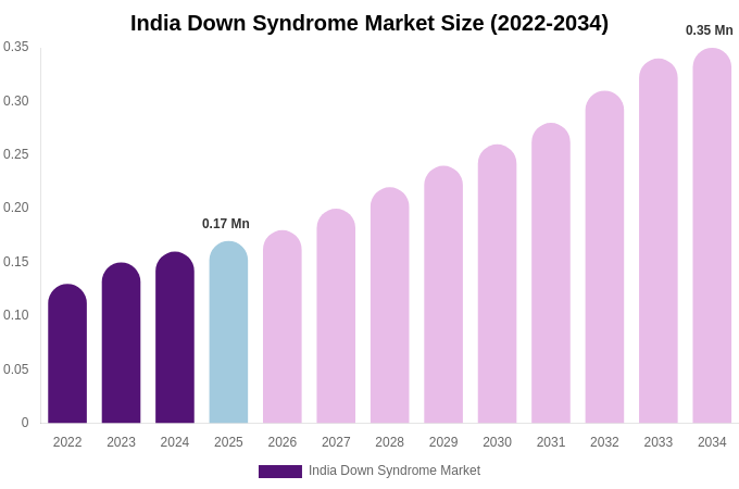 India Down Syndrome Market Size, Share & Trends Report By 2034