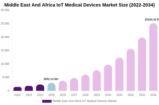 Middle East And Africa IoT Medical Devices Market Size Report By 2034