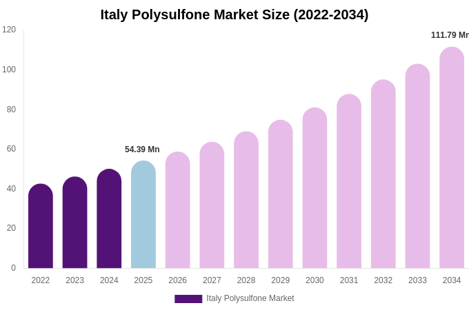 Italy Polysulfone Market Size Report By 2034