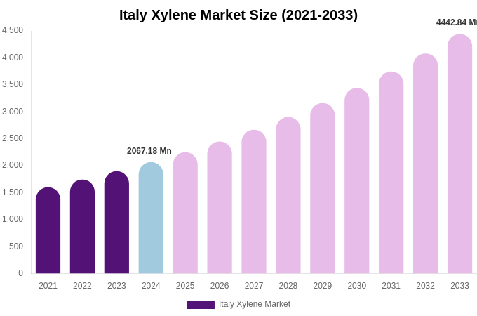 Italy Xylene Market Size Report By 2033