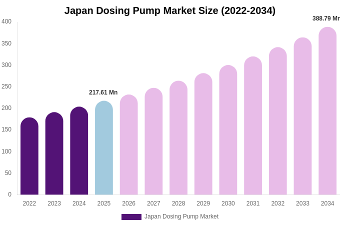 Japan Dosing Pump Market Size & Share Report By 2034