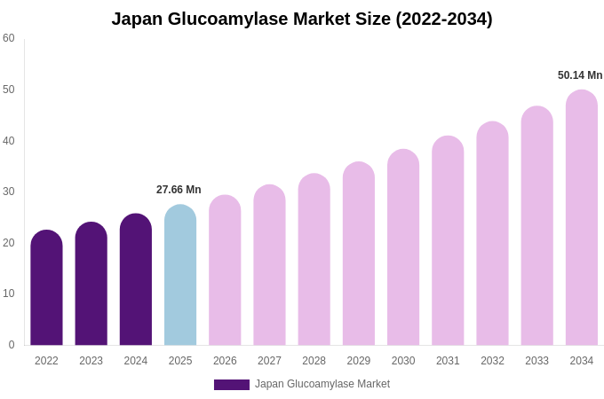 Japan Glucoamylase Market Size, Share Report By 2034