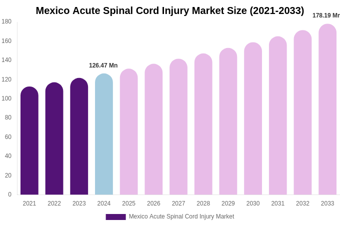 Mexico Acute Spinal Cord Injury Market Size, Share & Growth Report By [2033]
