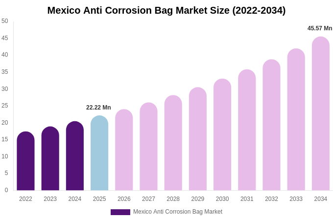 Mexico Anti Corrosion Bag Market Size, Share & Trends Report By 2034