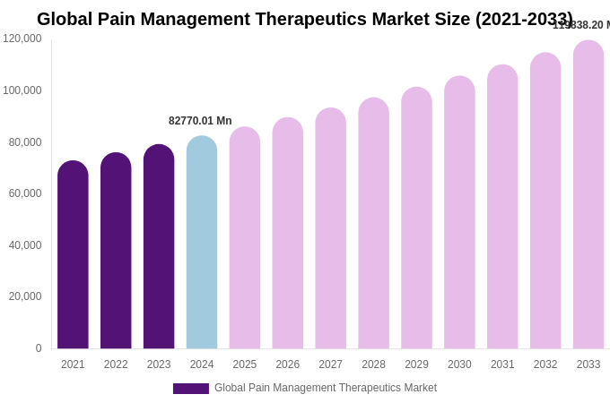 Global Pain Management Therapeutics Market Size Report By 2033