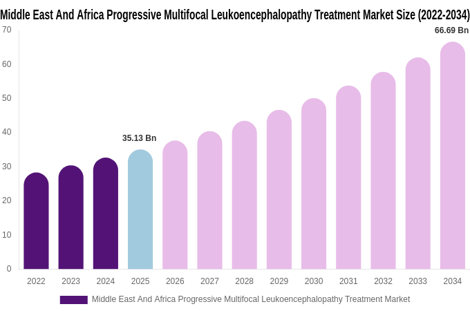 Middle East And Africa Progressive Multifocal Leukoencephalopathy Treatment Market Size, Share & Growth Analysis By [2034]