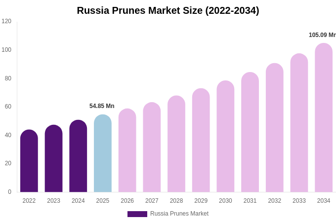 Russia Prunes Market Size, Trends & Forecast Analysis (2026-2034)