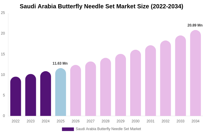 Saudi Arabia Butterfly Needle Set Market Size, Trends & Forecast Analysis (2026-2034)