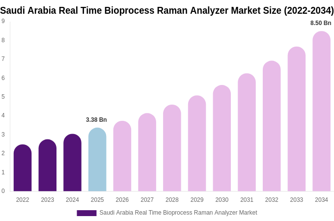 Saudi Arabia Real Time Bioprocess Raman Analyzer Market Size, Share & Trends Report By 2034