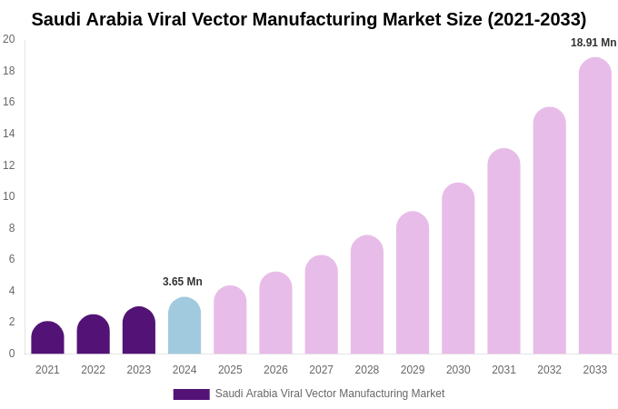 Saudi Arabia Viral Vector Manufacturing Market Size Report By 2033
