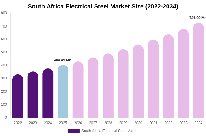 South Africa Electrical Steel Market Size, Share & Growth Analysis By [2034]