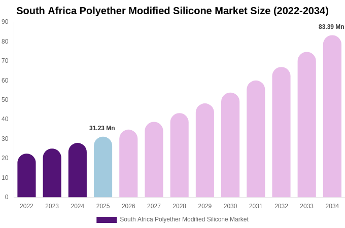 South Africa Polyether Modified Silicone Market Size, Share Report By 2034