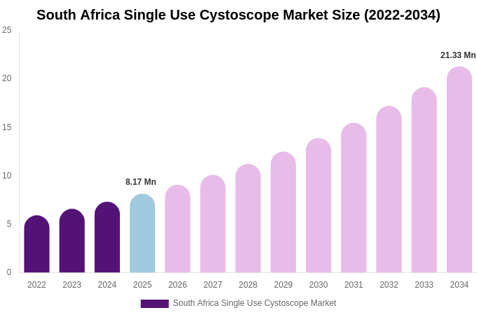 South Africa Single Use Cystoscope Market Size, Share & Trends Report By 2034