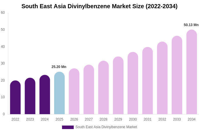 South East Asia Divinylbenzene Market Size, Share & Trends Report By 2034