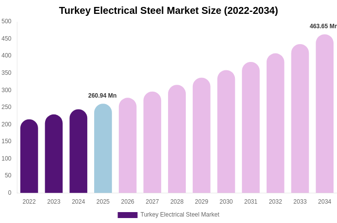 Turkey Electrical Steel Market Size & Share Report By 2034