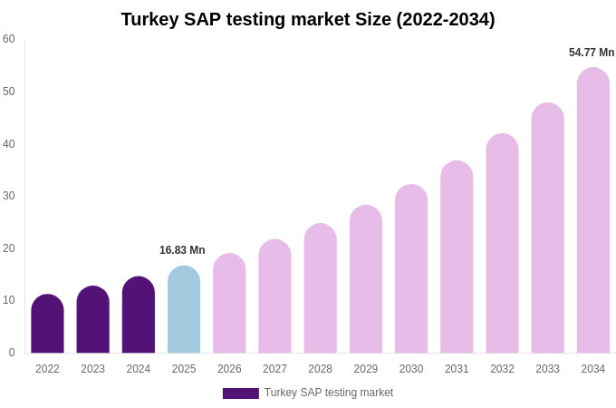 Turkey SAP testing market Size, Share & Growth Analysis By [2034]