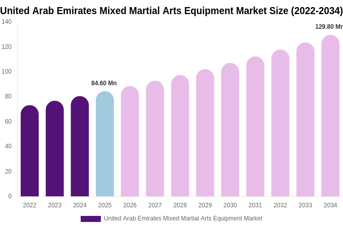 United Arab Emirates Mixed Martial Arts Equipment Market Size, Share & Growth Report By 2034