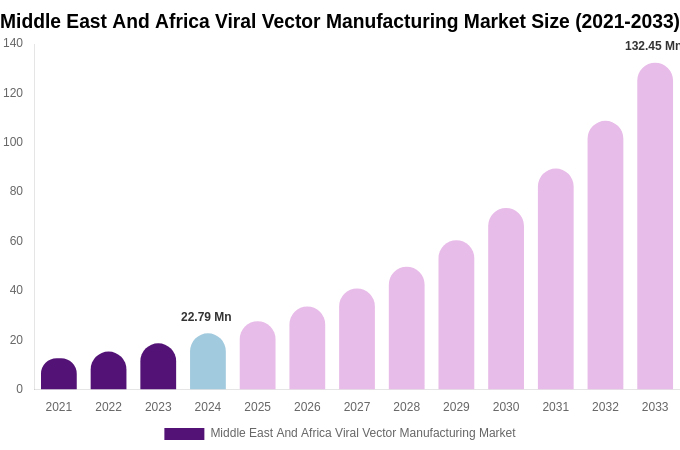 Middle East And Africa Viral Vector Manufacturing Market Size Report By 2033