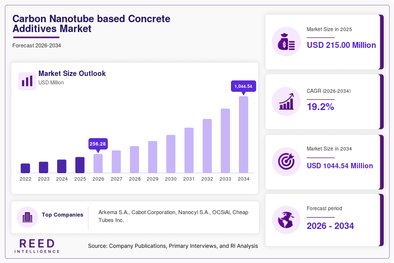 Carbon Nanotube based Concrete Additives Market Size