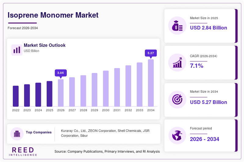 Isoprene Monomer Market Size