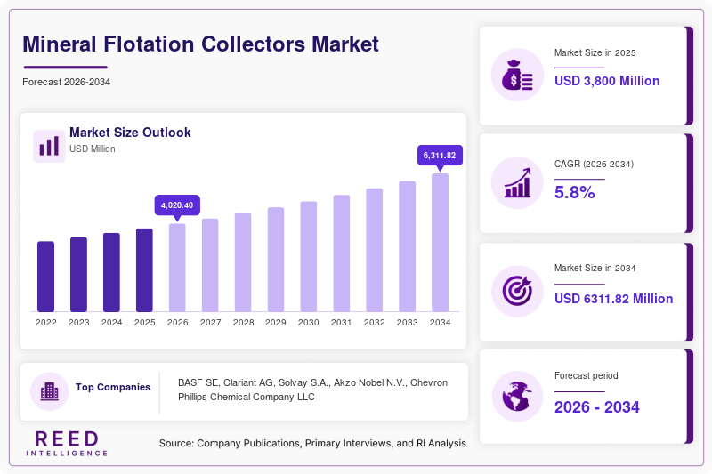 Mineral Flotation Collectors Market Trends, Growth & Industry Forecast to 2034