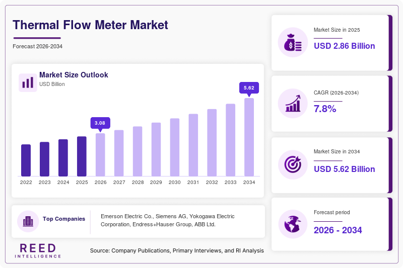 Thermal Flow Meter Market  Size